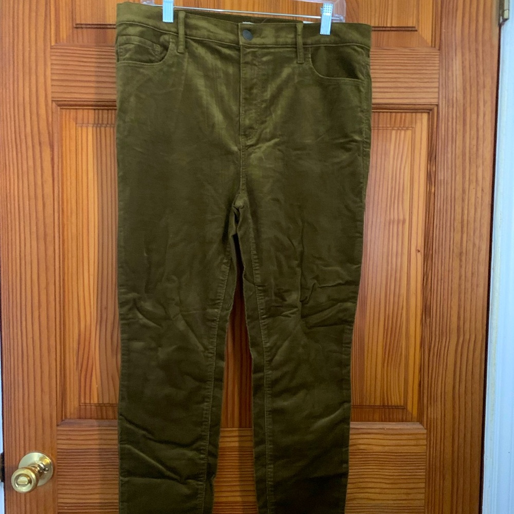 NWT Loft Outlet Olive high rise skinny pants 12